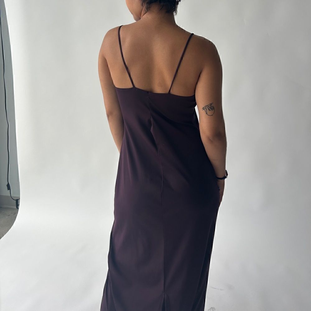 Prune Slip Dress  - Picture 6 of 6